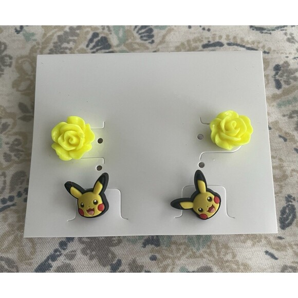 Loungefly Jewelry - Loungefly Pokemon Pikachu Earrings 1/4 Inch Posts